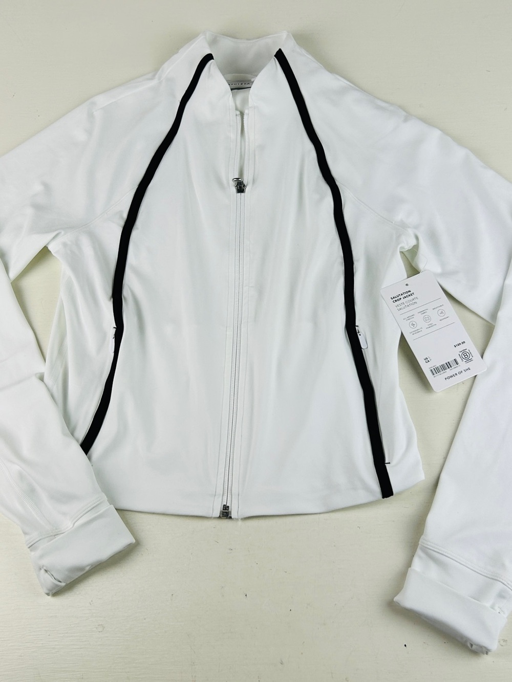 ATHLETA Salutation Crop Jacket Women's Size US S White
